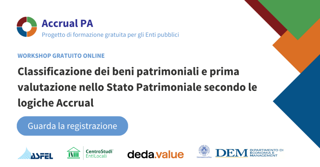 prima valutazione nello Stato Patrimoniale secondo le logiche Accrual