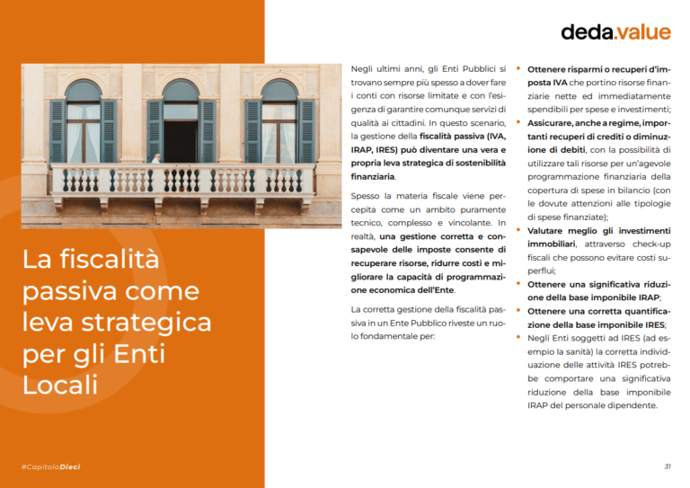 fiscalità passiva IVA e IRAP